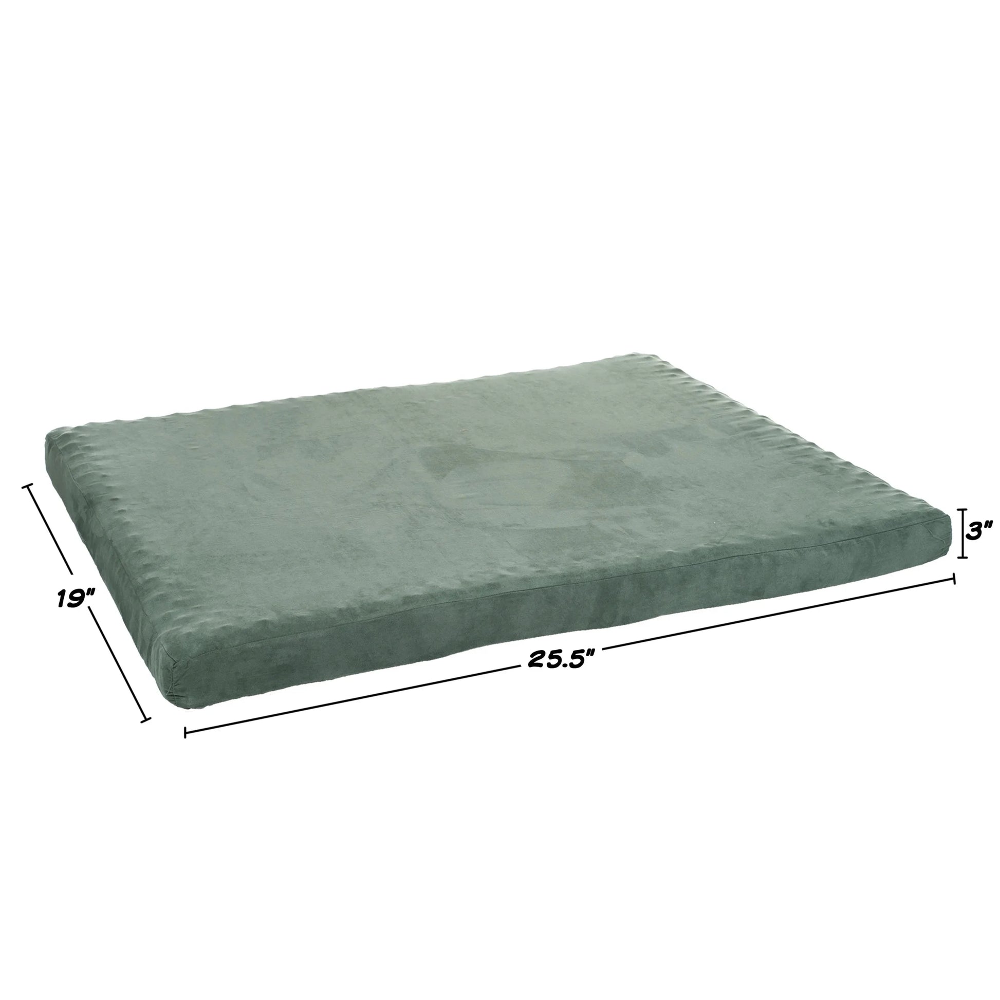 PETMAKER 25.5X19-Inch Orthopedic Dog Bed with Removable Cover (Green)