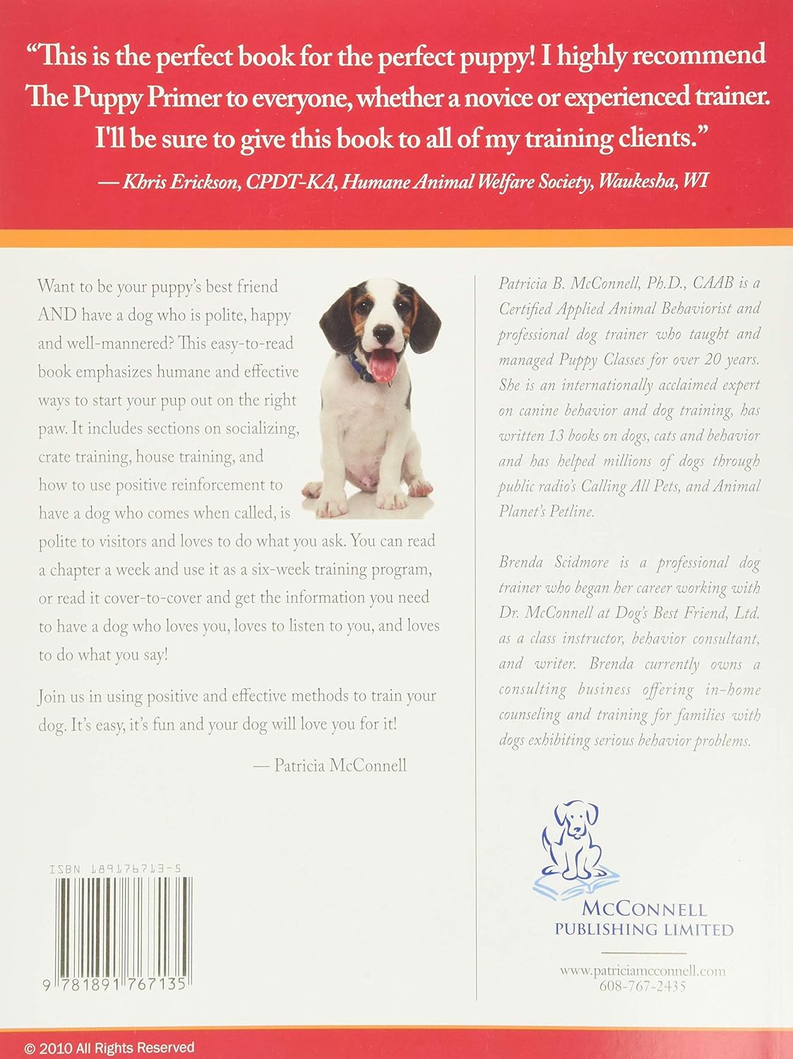 Puppy Primer - Patricia McConnell, Brenda Scidmore 