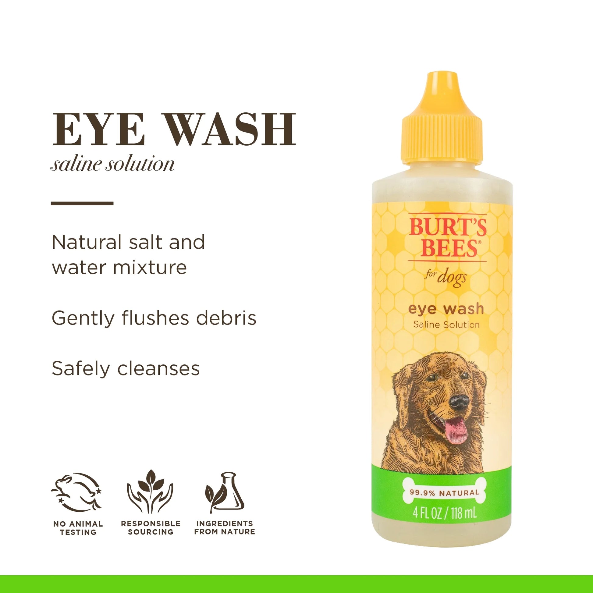for Dogs Eye Wash Saline Solution 4 Oz.