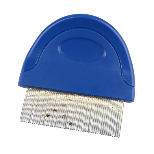 Prime Pets Flea Comb for Cat Dog, Stainless Steel Pet Hair Removal Comb